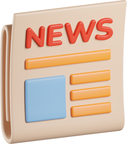 News 3D Icon